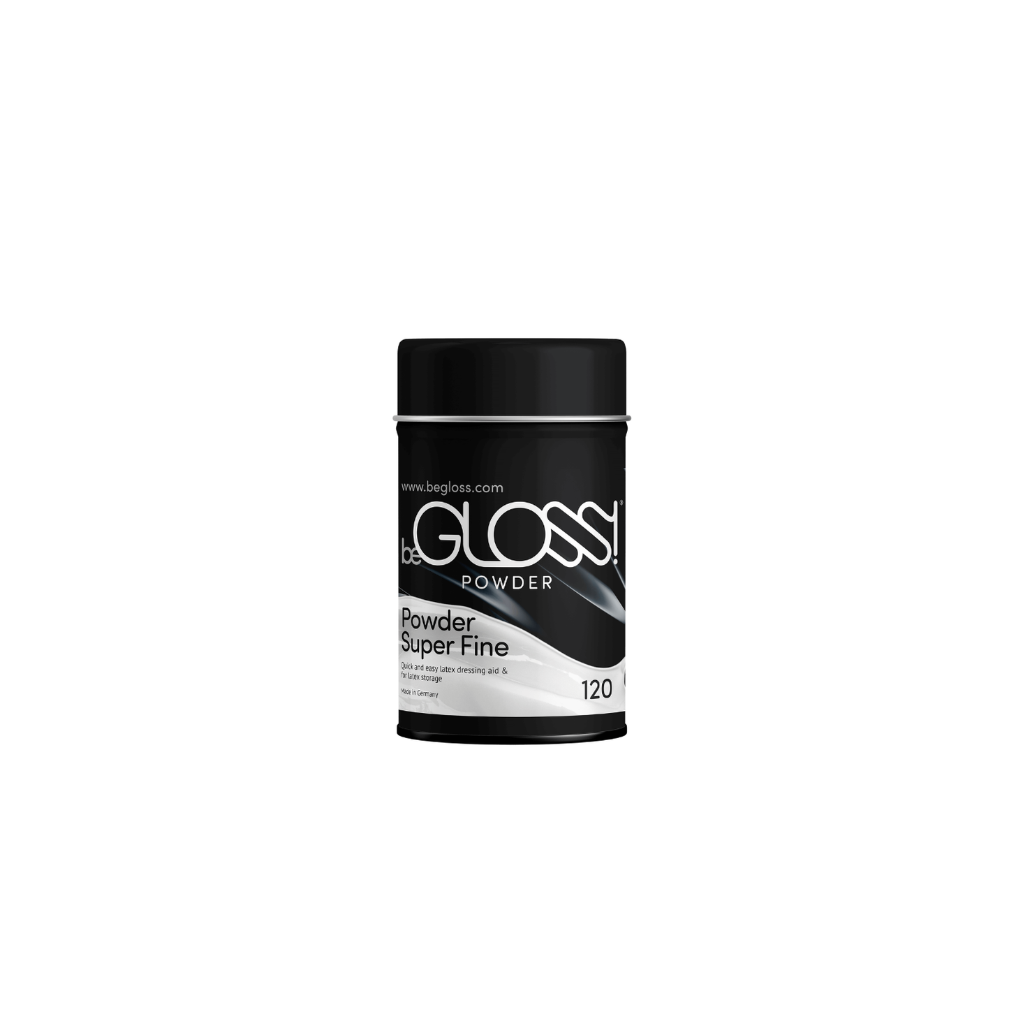 beGLOSS Talcum Powder provides a protective dry barrier that prevents latex from sticking to itself during long-term storage, preserving your Dark Kulture collection.
