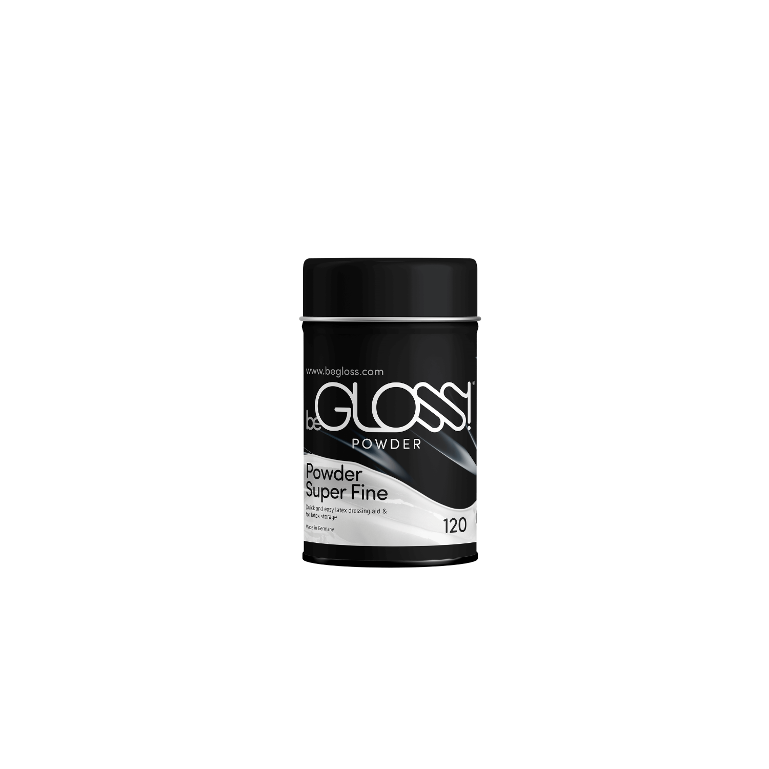 beGLOSS Talcum Powder provides a protective dry barrier that prevents latex from sticking to itself during long-term storage, preserving your Dark Kulture collection.