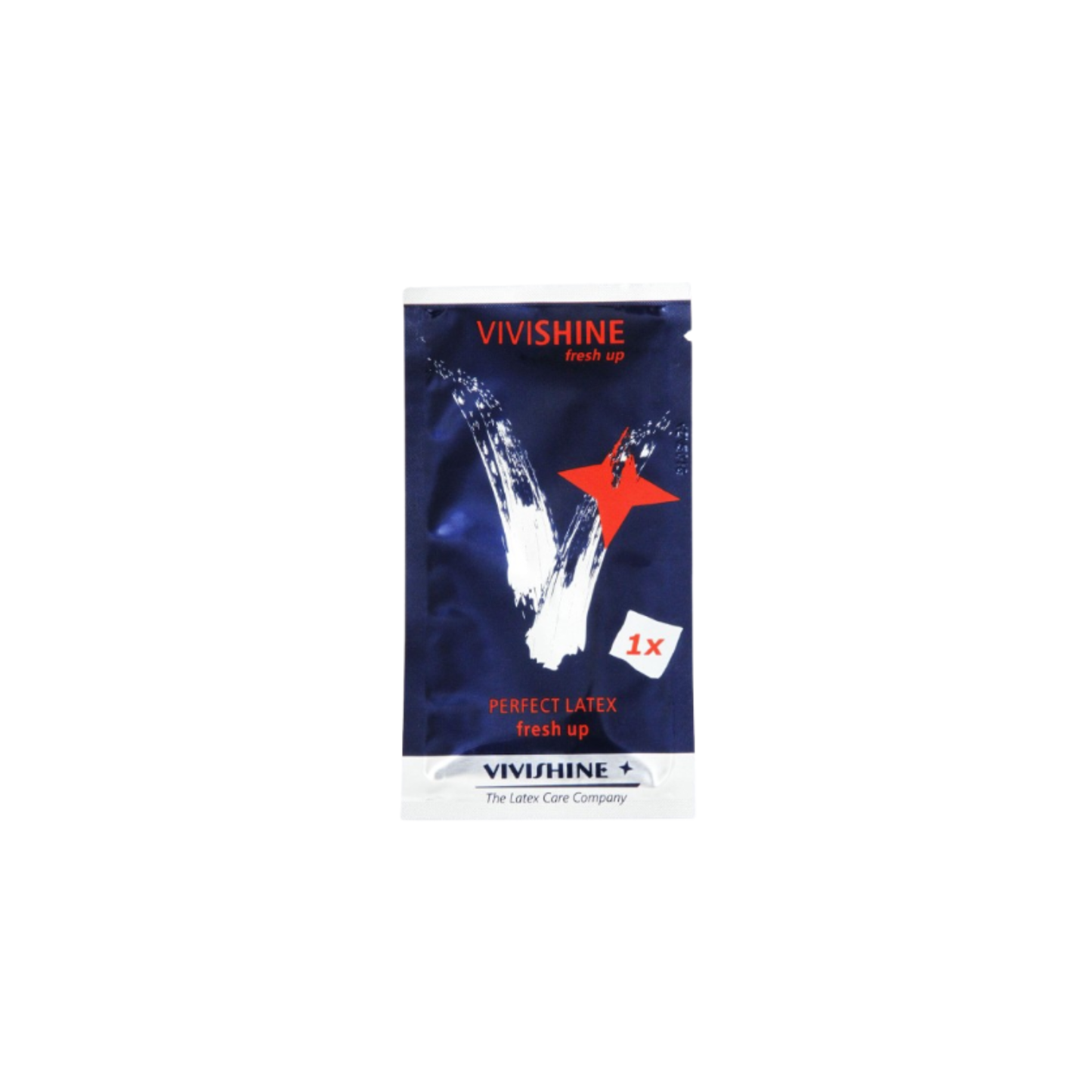 Odourless and solvent-free Vivishine wipes that safely refresh the liquid-look finish of your latex garments during long events or photoshoots at Dark Kulture.
