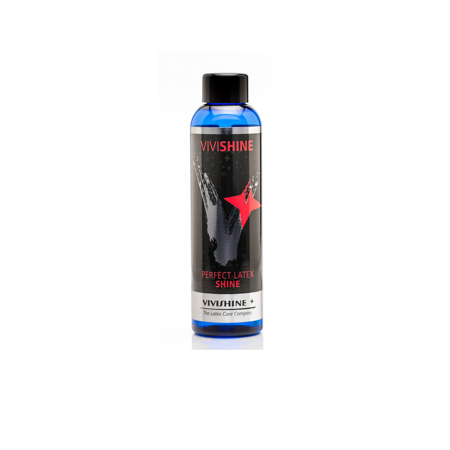 Vivishine Latex Shine 150ml bottle for professional long-lasting gloss on latex clothing by Dark Kulture.